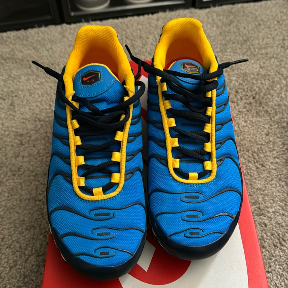 Big Boy (6Y) Blue Nike Airmax Plus. Worn Once, Excellent Condition.